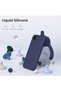 Apple iPhone 16E Case Flexible Matte Shock Absorbing Silicone Cover with Camera Protrusion - 2