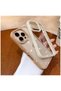 Apple iPhone 15 Pro Max Compatible Case Bling Diamond Silicone Case White - 5
