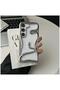 Samsung Galaxy S24 Compatible Case Zebana 3D Snake Silicone Case Gray
