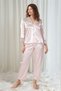 Women's Powder Satin Bridal 6-Piece Dowry Set Dressing Gown & Nightgown & Pajama Shorts Set L8U6O1K0Kka - 5