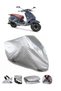 Rks Dark Blue 125 Ultra Thick Waterproof Motorcycle Tarpaulin Rear Bag Non-Fit