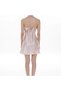 Women's Powder Satin Bridal 6-Piece Dowry Set Dressing Gown & Nightgown & Pajama Shorts Set Q8U6O3K0Kka - 5