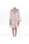Women's Powder Satin Bridal 6-Piece Dowry Set Dressing Gown & Nightgown & Pajama Shorts Set Q8U6O3K0Kka - 6