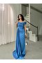 Off-Shoulder Draped Evening Dress - 2