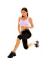Black Thermal High Waist Agraft Short Leggings Terleten Thermal Agraft Half Corset Leggings - 4
