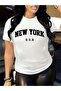 Casual Letter Print T-Shirt for Women Comfortable & Stylish Short Sleeve, Round Neck Top for Spring/Summer