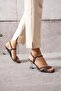 Jasper Platinum Stone Transparent Heeled Women's Shoes - 4