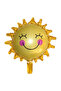 Tropical & Summer Themed Foil Balloon Set - Sun, Cloud, Palm & Daisy - 3