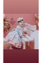 Blue Vintage Baby Girl Dress, Birthday, Photo Shoot Dress, Suitable for 0-13 Years Old - 3