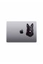 Black Wolf Dog Sticker in 13X8Cm Size for Car, Motorbike, Helmet, Laptop - 4
