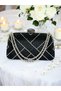 Black Color Chain Handle Women's Evening Dress Bag Graduation Wedding Engagement - 3