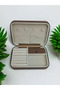 Large Size (14×21) Organizer Jewelry Storage Box Travel Jewelry Bag Leather Wooden Case - 2
