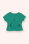 Girl's Green T-Shirt with Back Window Detail - 3