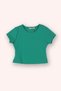Girl's Green T-Shirt with Back Window Detail