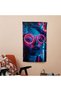 Popart Style Vintage Wall Art - Modern Lightweight Wall Drape with Vibrant Colors - 100% Cotton - 4