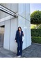 Single-Button Two-Piece Blazer Set - 2