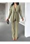 Belt Detailed Double Blazer Suit - 6
