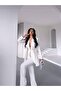 Belt Detailed Double Blazer Suit - 4