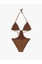 Halter Neck Drawstring Mayokini - 5