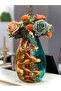 hand -blown Amber stitching Fashion 9.85Inch Glass - 4