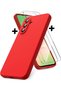 Samsung Galaxy A56 Case with Camera Protection Soft Color Matte Silicone + 9H Screen Protector Glass 2in1 Set