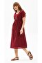 Short Sleeve Shiled Cloth Angel Midi Length Summer Authentic Dress Burgundy Brd - 4