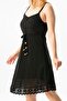 Strappy Sile Cloth Eda Short Summer Dress Black Syh - 3