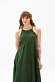 Strappy Sile Cloth Sima Long Summer Dress Green Ysl - 4