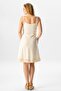 Strappy Sile Cloth Eda Short Summer Dress Cream Red - 2