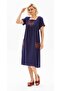 Short Sleeve Shiled Cloth Angel Midi Length Summer Authentic Dress Purple Purple - 5