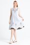 Sleeveless Voile Jülide Midi Length Summer Dress White Byz - 6