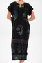 Short Sleeve Cotton Hitit Long Summer Ethnic Dress Leaf Colored Yprk Colorful - 4