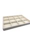 Domestic Production Suede Fabric Cream Color 34 Cm / 24 Cm 12 Compartment Drawer Inside Jewelry Stand - 5