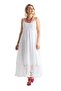 Askılı Şile Bezi Didem Long Summer Dress White Byz - 8