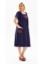 Short Sleeve Shiled Cloth Angel Midi Length Summer Authentic Dress Purple Purple - 4