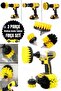 End to Wash the Carpet! Home Practical Carpet Seat Washing Apparatus 3 Pieces Drill Bit Cleaning Brush - 7