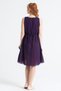 Sleeveless Voile Jülide Midi Length Summer Dress Purple Purple - 2