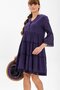 Şeyma Voile Short Summer Dress Purple Purple - 3