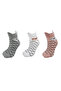 Women's 3-Piece Eared Booties Socks Set. Soft and Seamless Short Socks with Cute Animal Figures - 2
