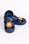 Lion Figured Non-Slip Soft Sole Slippers Navy Blue - 2