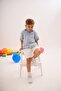 Boy's Denim Suit with Shorts - 7