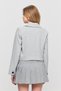 Light Gray Single Button Short Jacket 3969 - 4