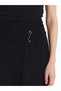 Nevavm Women's Plain Linen Blend Skirt with Zipper at the Waist - 3
