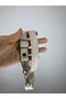 Adjustable Faux Leather Bag Strap with Silver Color Apparatus Length 140cm - Width 2 cm - (Cream Color)