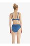Women's High Waist Bikini Bottom - Blue - 6