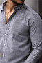 Carina Striped Cotton Long Sleeve Shirt - Black - 6