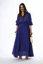 Women's Elastic Waist Silky Shirt Skirt Set - 2