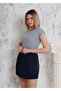 Women's Short T-shirt with Bat Sleeves in Camisole Fabric - 3