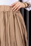 Women's 100% Viscose Pleated Dress with Elastic Waist and Wrinkle Detail - 4