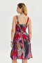 Bohemian Style Double-breasted V-neck Dress - 6